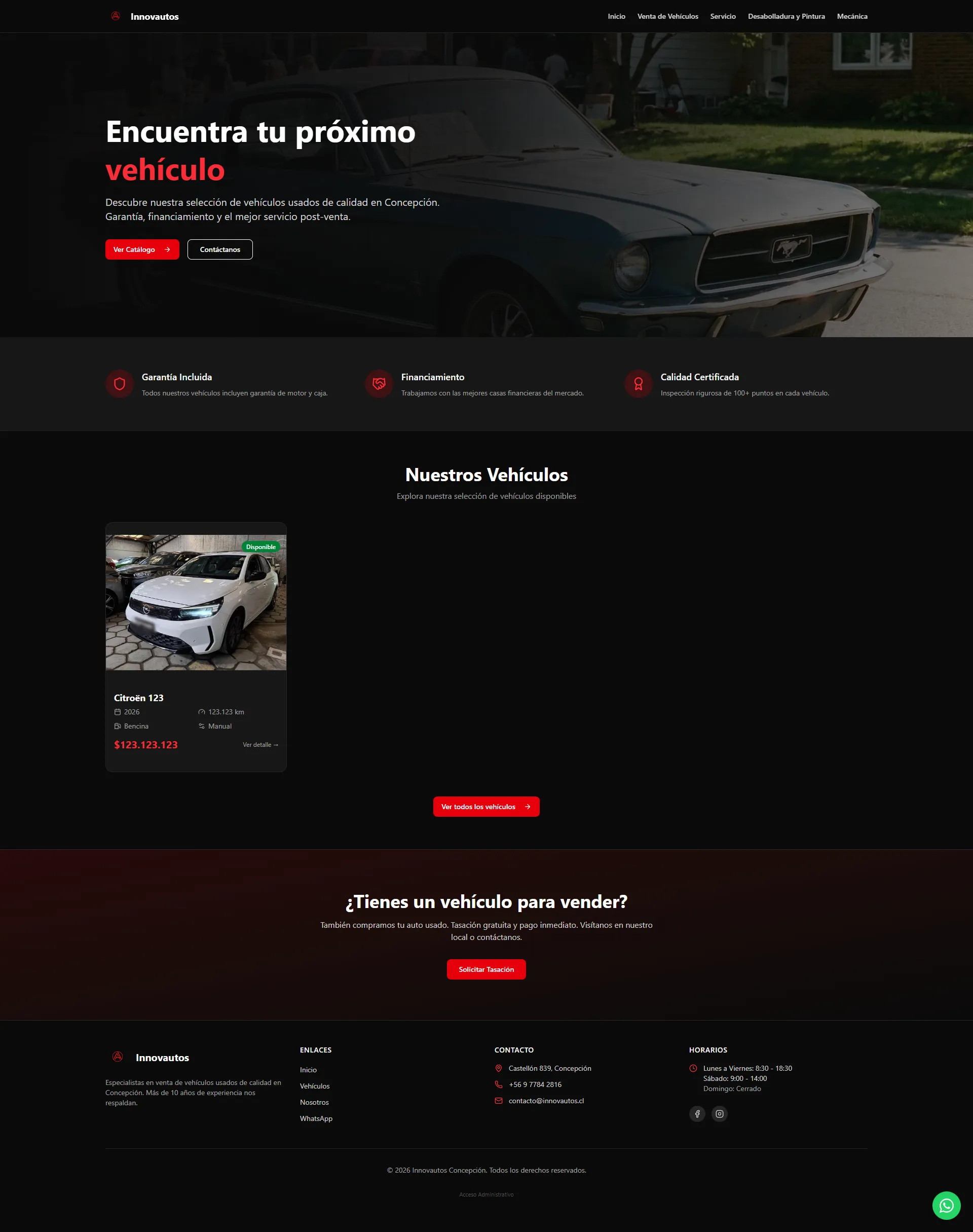 Innovautos - Plataforma de Vehículos